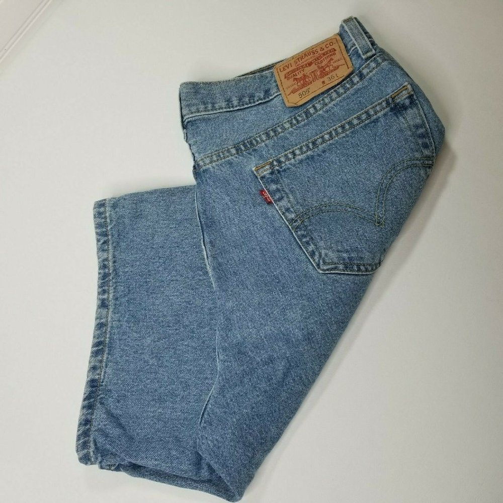 505 Reg Fit Denim Jean Shorts  N27-0529PM - Picture 4 of 7